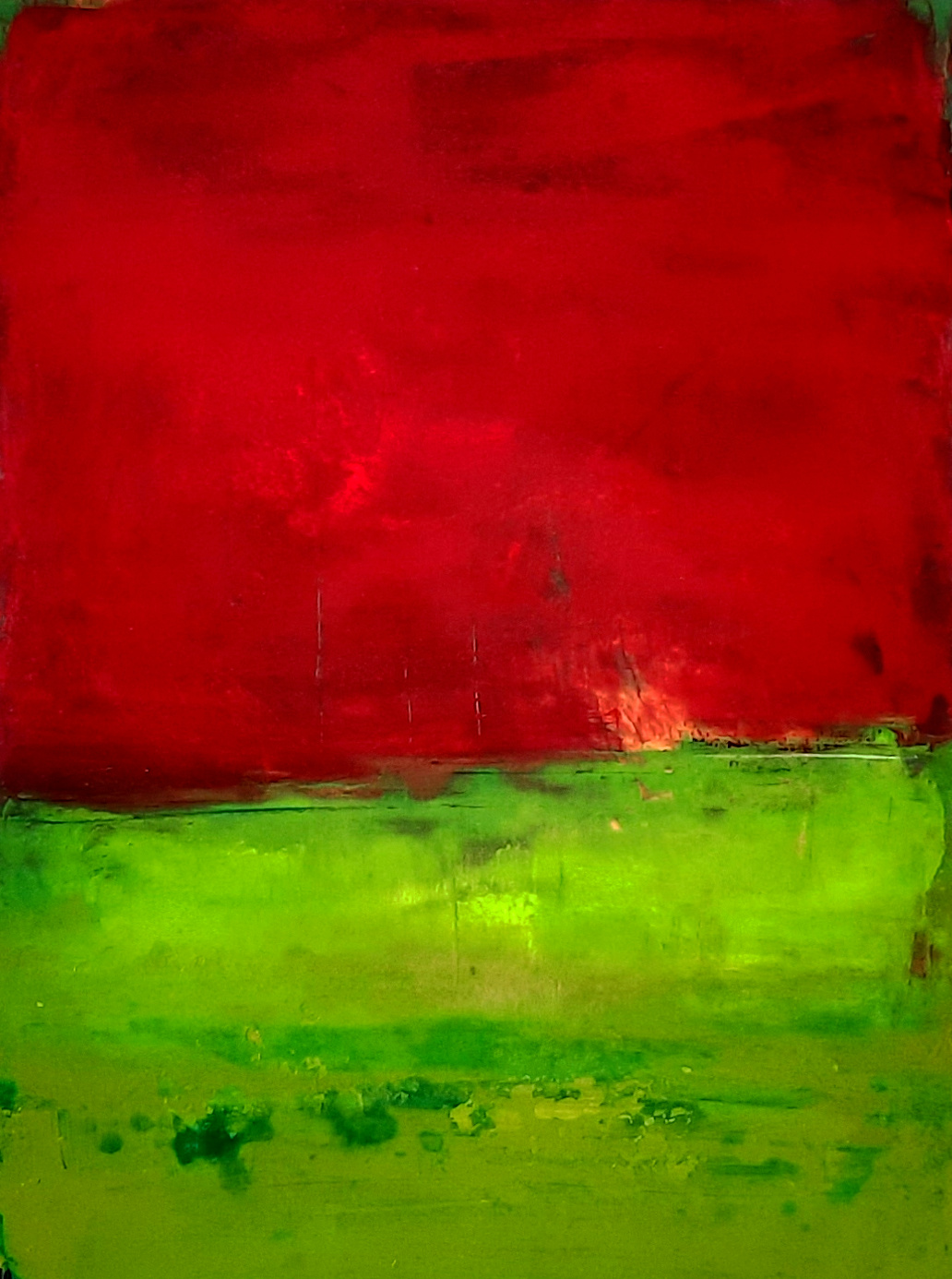 60 x 80 cm Abstrakte Landschaft