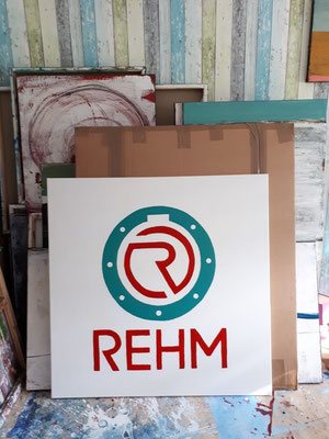 logo auf leinwand