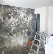 strukturtapete - Kunst direkt an der Wand - Unikat in xxxl