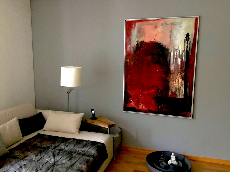 abstraktes Bild rot