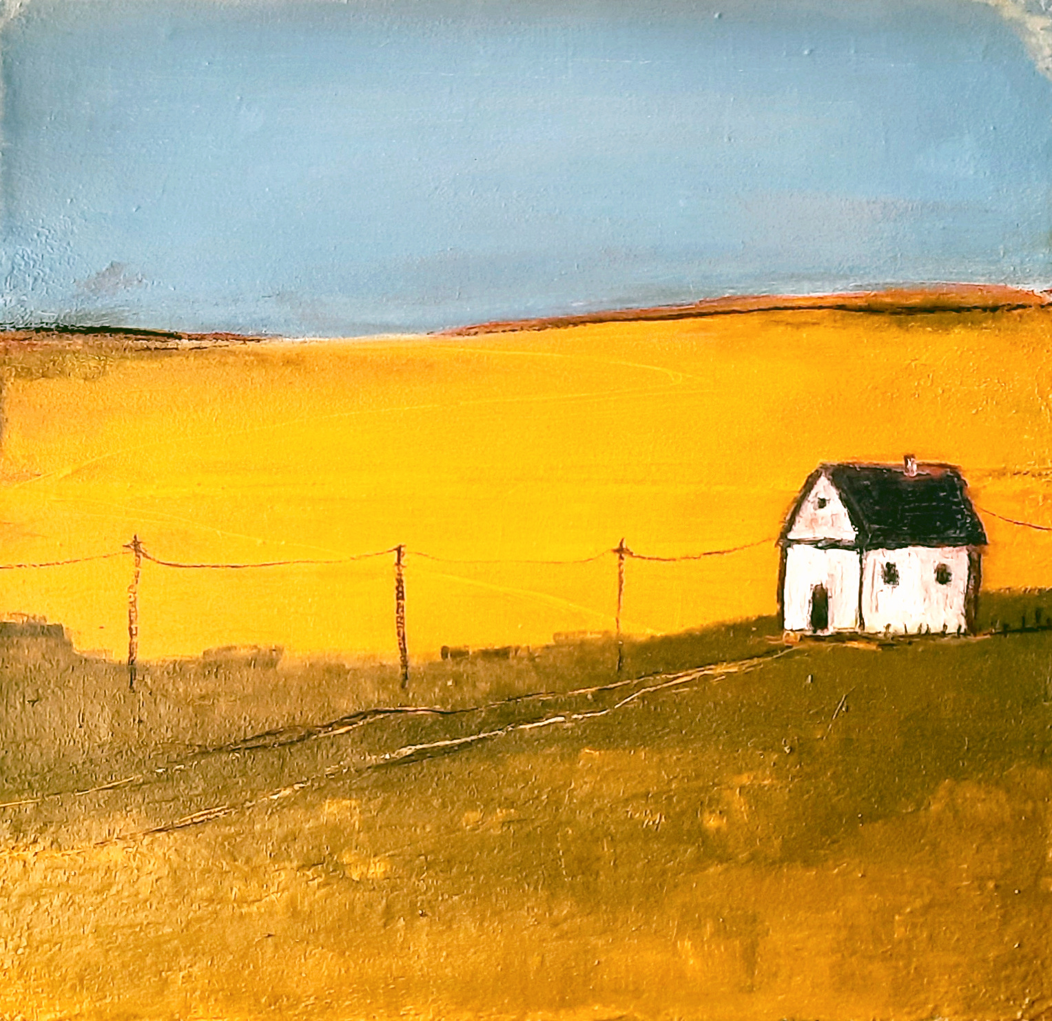 Landschaftsbild mit Haus