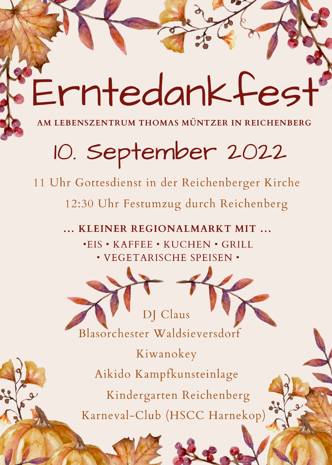 Erntedankfest in Reichenberg