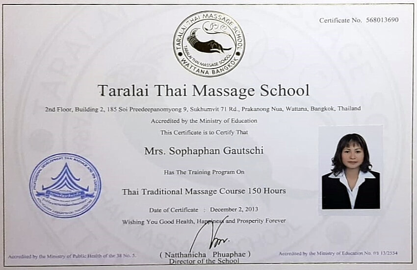 Ausbildung Thaimassage in Thailand