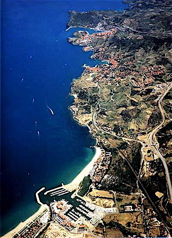 Vue aérienne de Port-Argelès.