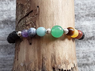 Chakra Armband Silber