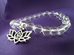 Bergkristallarmband Lotusblüte