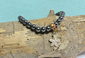 Hämatit Armband mit Seestern