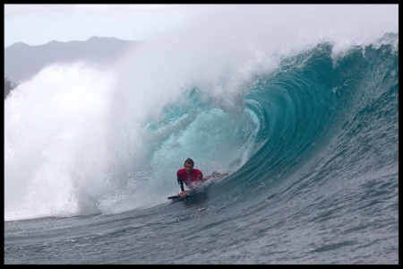 surf sur la côte