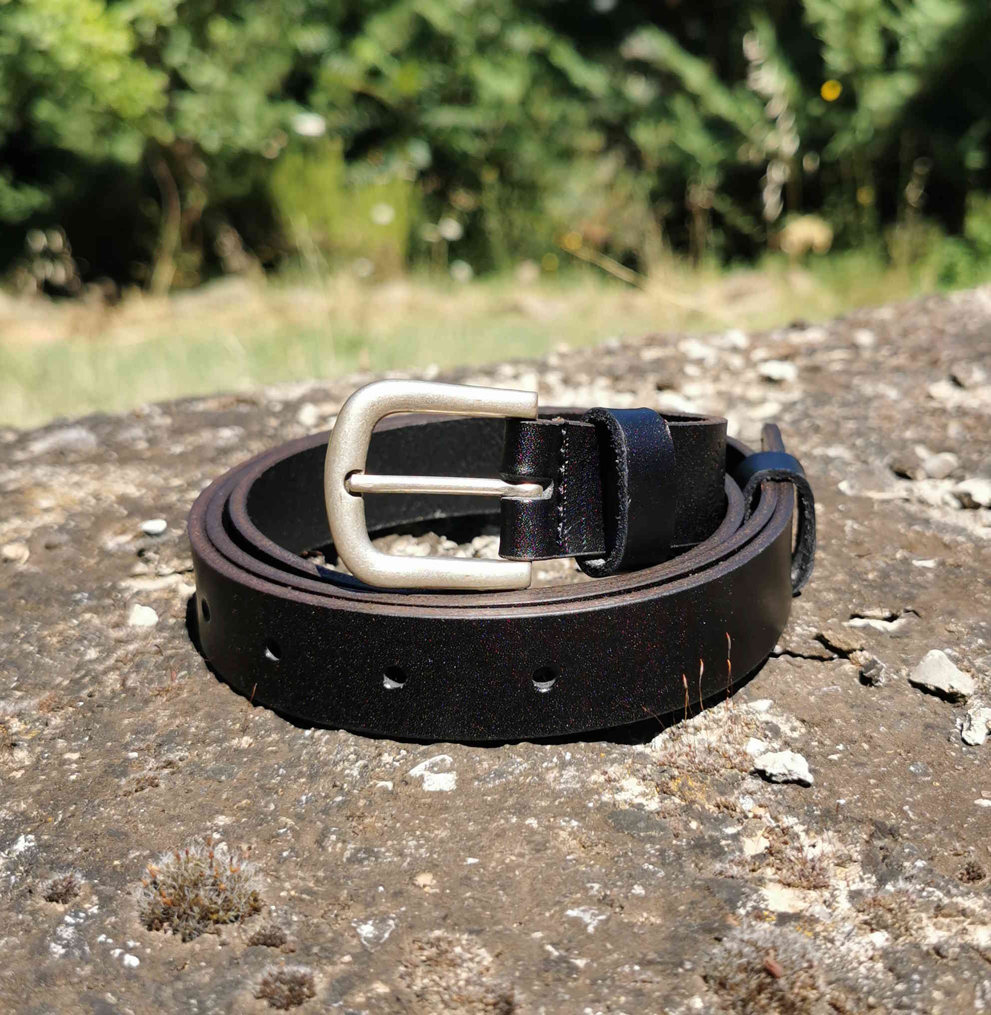 cintura cuoio nero