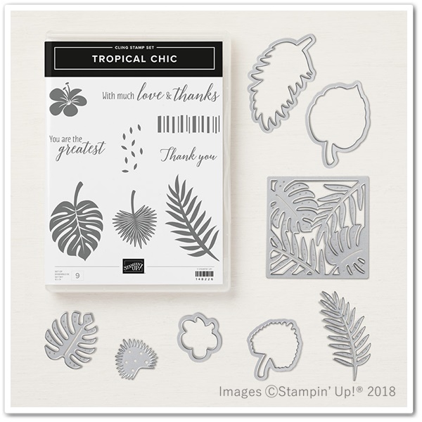 TROPICAL CHIC STAMP SET