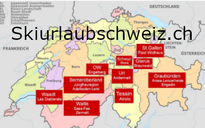 Kleine gute Skigebiete der Schweiz - Karten Skigebiete 