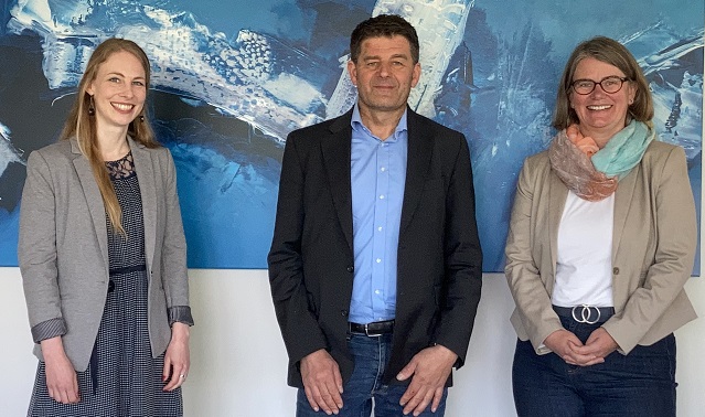 Christina Reissmann (Wirtschaftsförderung Heidekreis), Arne Engelke-Denker (Leiter Transferzentrum Elbe-Weser), Anke von Fintel (Leiterin Wirtschaftsförderung Heidekreis), v.l.n.r. 