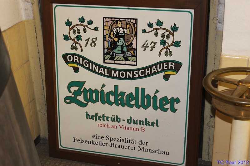 TC-Tour 2012 Führung durch die Felsenkellerbrauerei