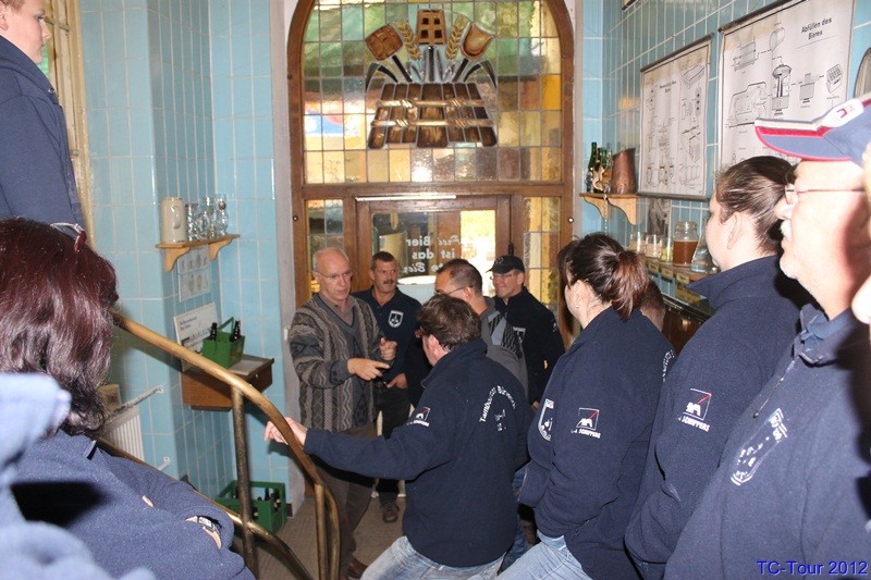 TC-Tour 2012 Führung durch die Felsenkellerbrauerei