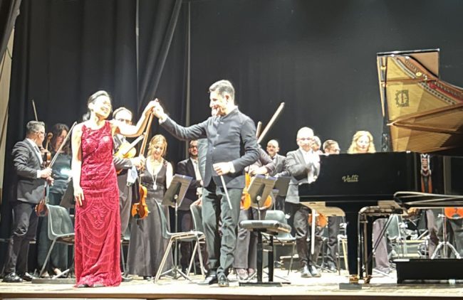 mit dem Dirigent Eduard Topchjan