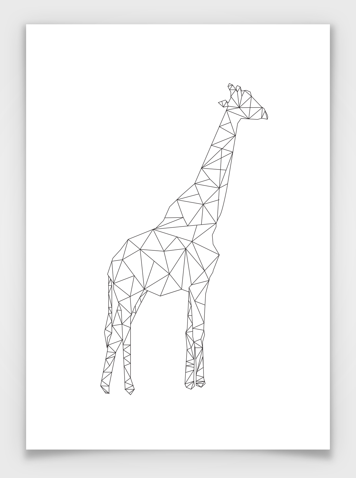 Giraffe Abstrakt Vektor Vektoren Stockfotos Giraffe Abstrakt
