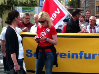 ‎1. ‎Juni ‎2015 Eindruck von der Demo in Stammheim gegen "Die Rechte"; Foto: Privat