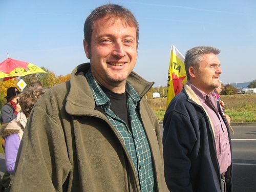 ‎14. ‎November ‎2011 Norbert Zirnsak und Thomas Dietzel in Wonfurt; Foto: Privat