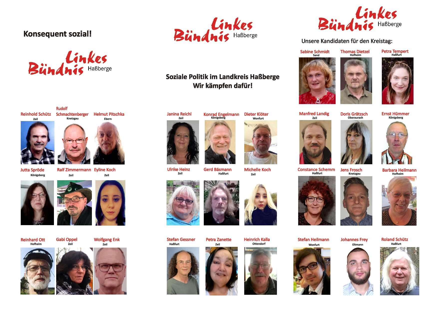 10.12.2019: Unser Flyer zur Kommunalwahl 2020 (Vorderseite); Foto: Privat