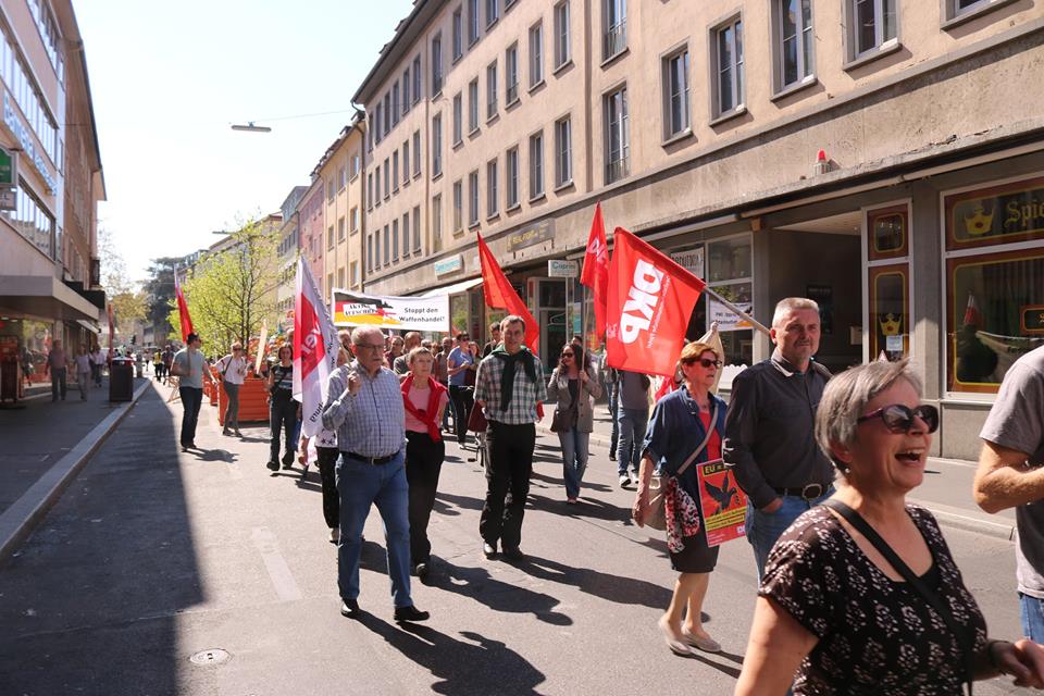 LBH nimmt am Ostermarsch in Würzburg 2019 teil; Foto: Privat