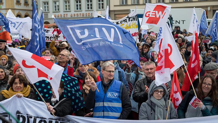 18. ‎Januar ‎2020 LBH auf der GEW-Demo in Würzburg; Foto: Privat