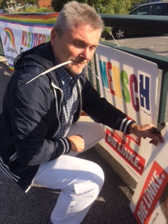 10.09.2017 BT-Wahl Th. Dietzel Plakatierung; Foto: Privat