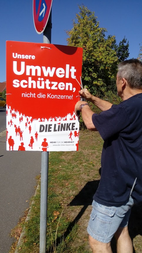 10.09.2017 BT-Wahl Th. Dietzel Plakatierung; Foto: Privat