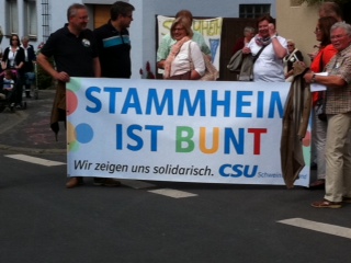 ‎1. ‎Juni ‎2015 Eindruck von der Demo in Stammheim gegen "Die Rechte"; Foto: Privat