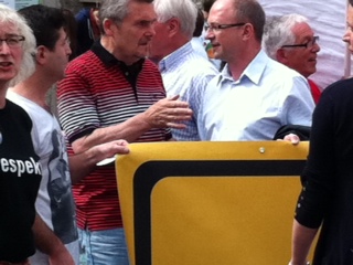 ‎1. ‎Juni ‎2015 Eindruck von der Demo in Stammheim gegen "Die Rechte" F. Firsching; Foto: Privat