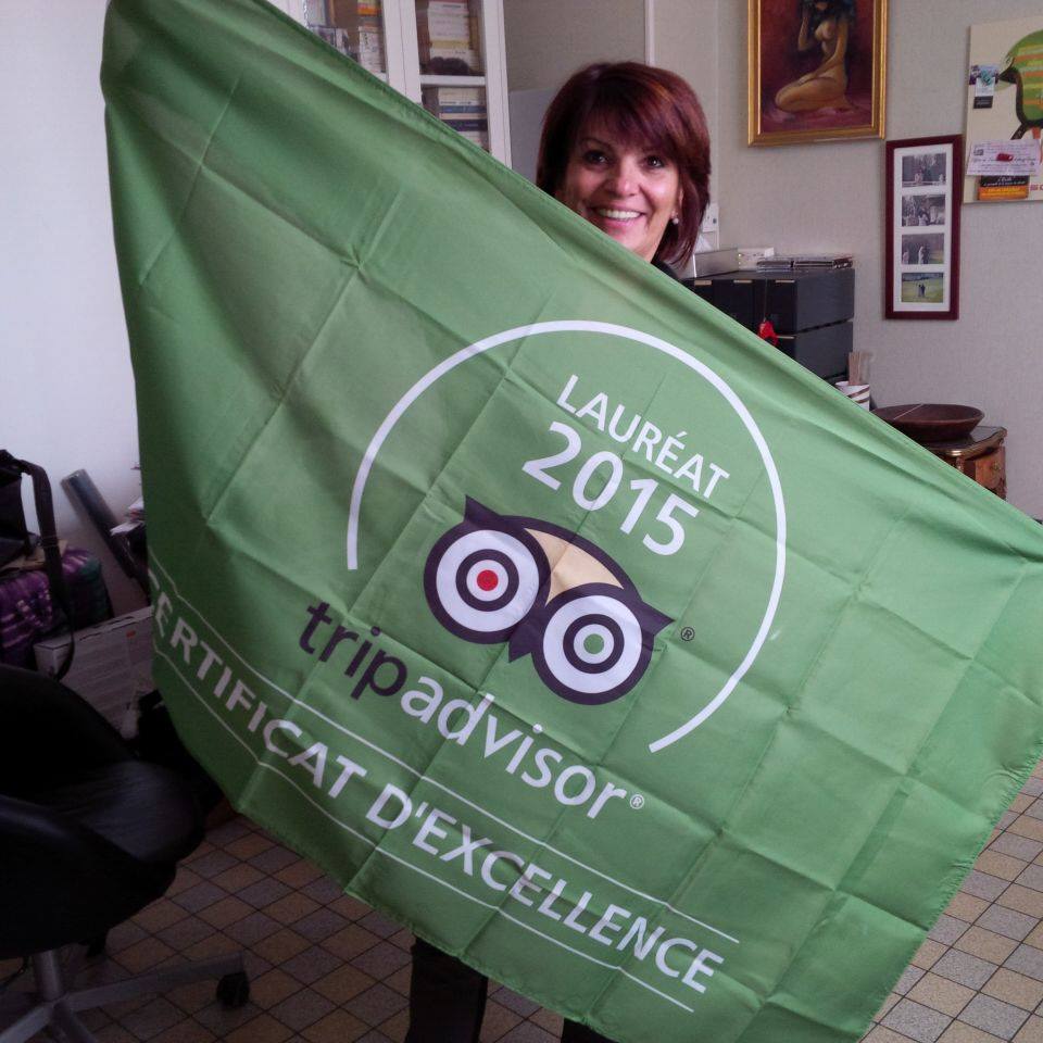 Domi reçoit le prix d'excellence de Trip Advisor 2016