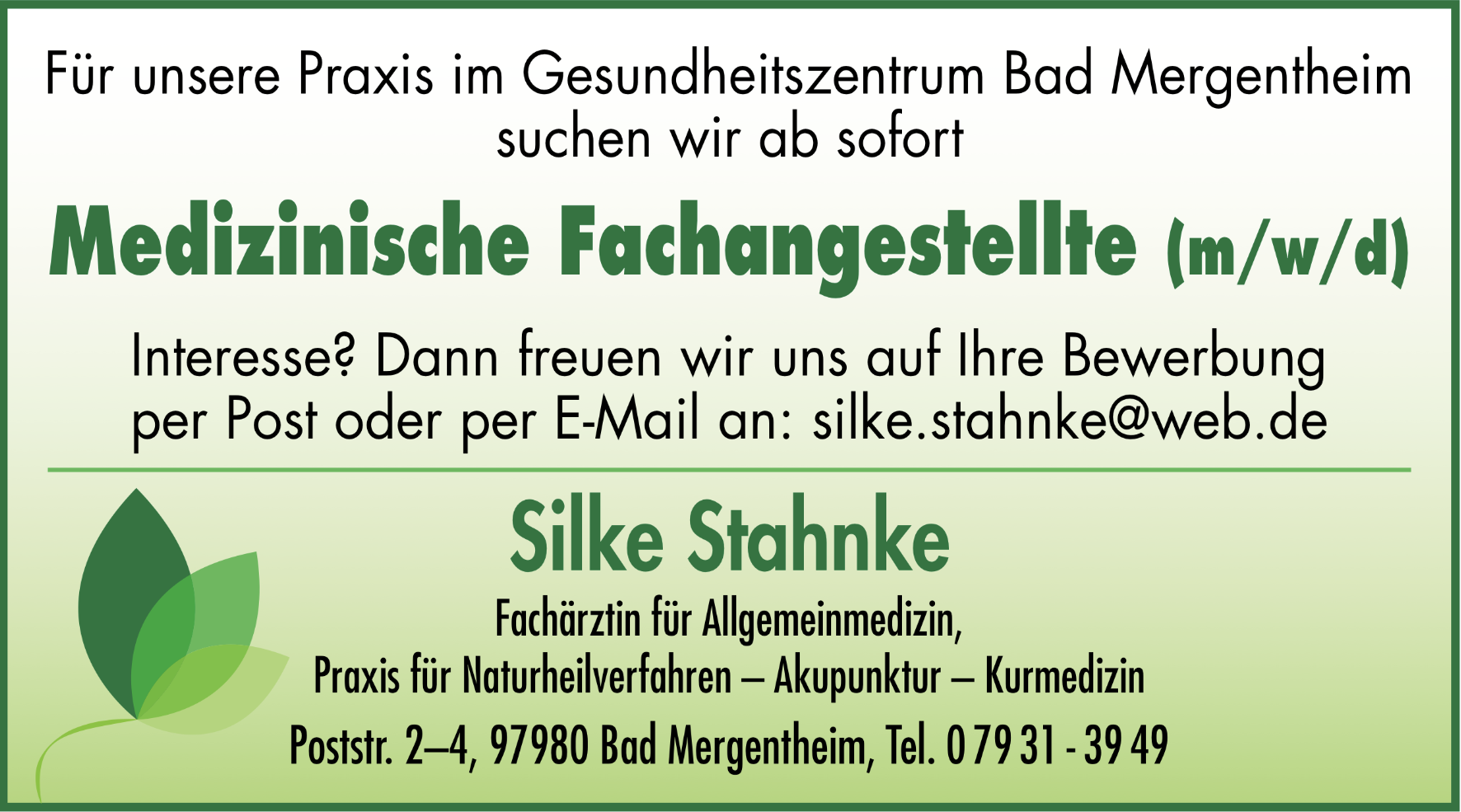 Stellenangebot
