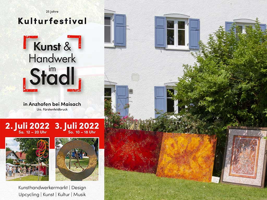 Alt-Tag Ausstellung 2022, C. Etschel auf dem Kunst-Festival ArtinSal22 mit Kunst, Musik und Kultur, Ses Salines, Mallorca