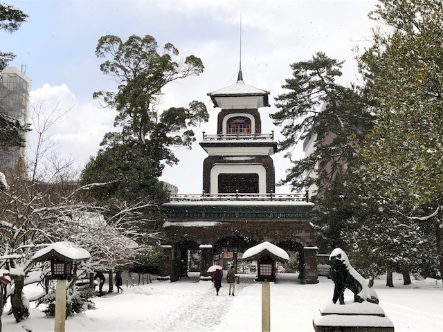 雪の金沢～尾﨑神社～尾山神社～玉泉院丸庭園