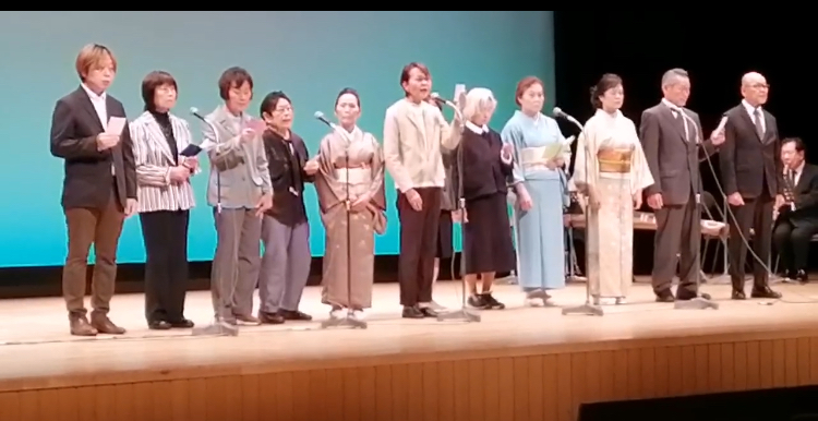三鷹市吟詠連盟主催「深緑吟詠剣詩舞大会」に伯峯流伯峯会参加