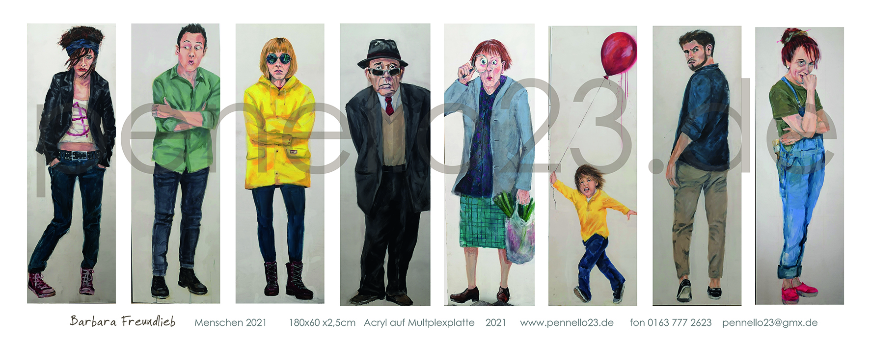 "ist das Kunst oder ...? - 160x60x2 - acryl auf multiplex -2021