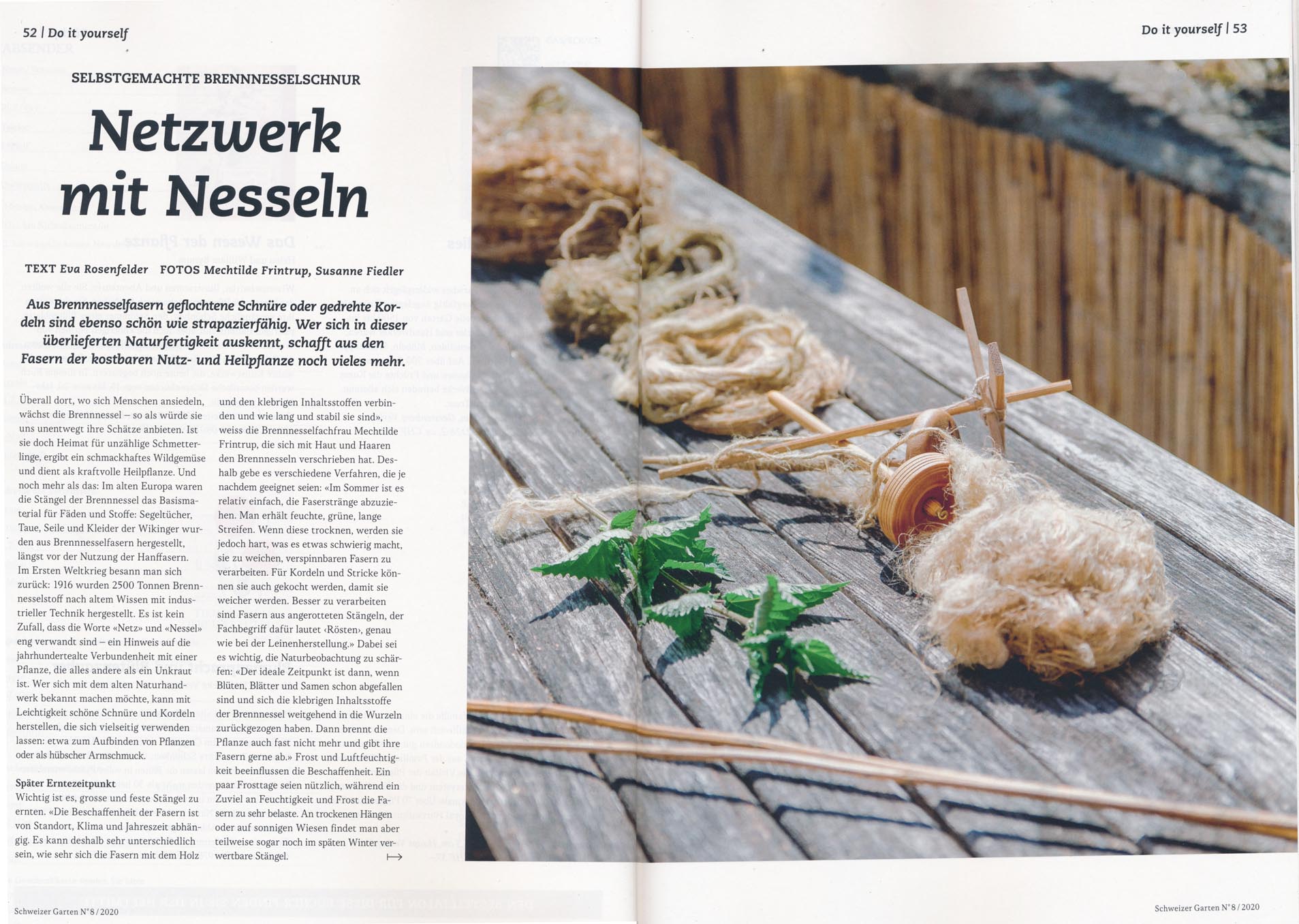 Schweizer Garten, Nummer 8, 2020