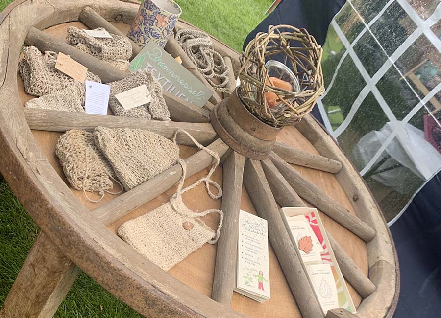 Stand auf dem Kunstmarkt in Freckenhorst