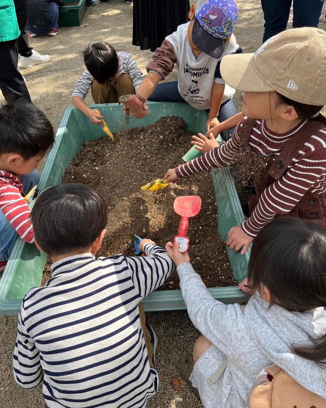 藤尾こども園さんでコンポスト！