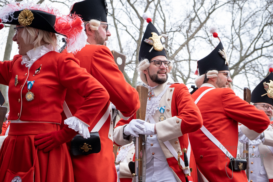 Funkenbiwak der Roten Funken auf dem Neumarkt