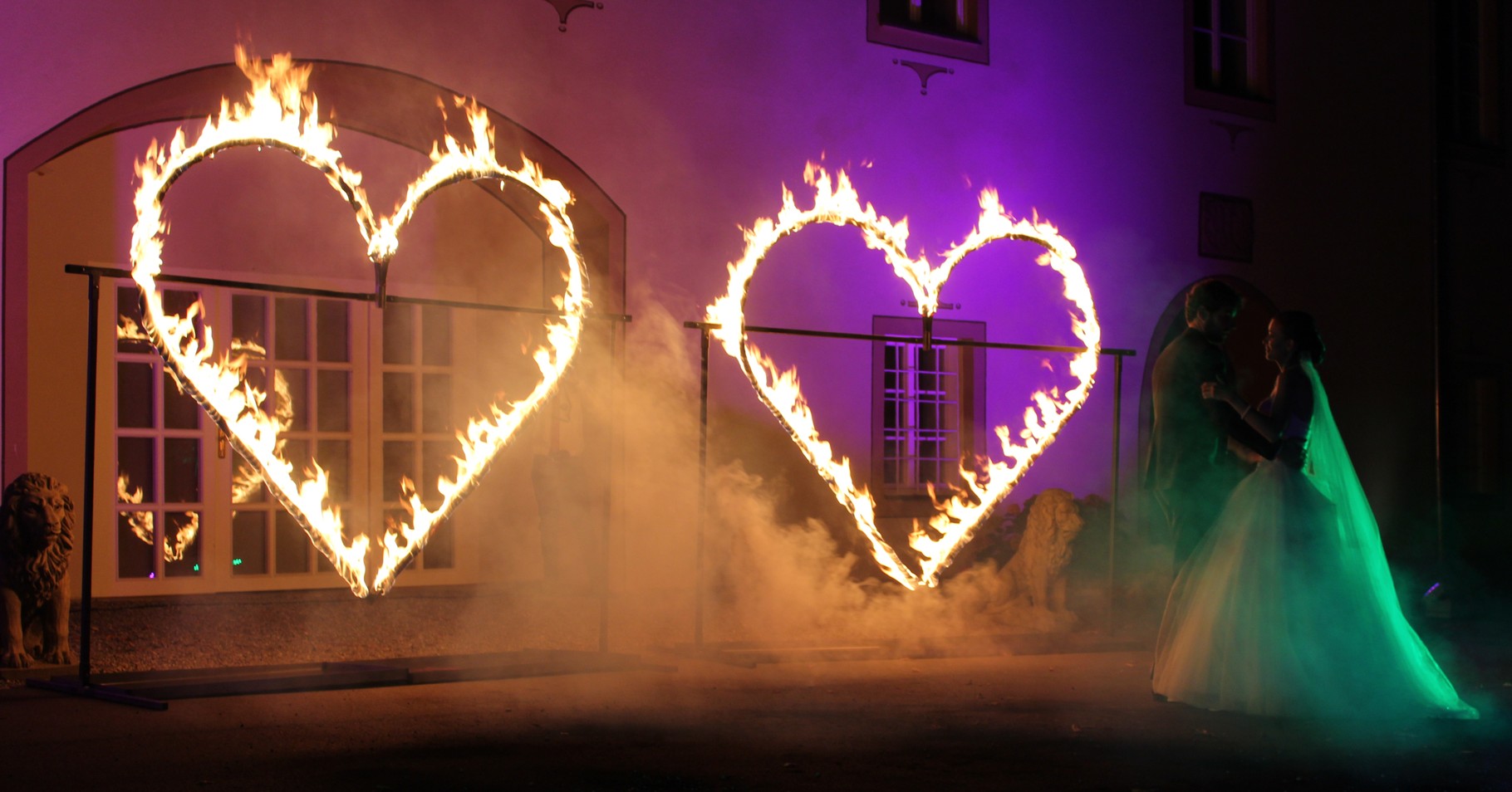Hochzeit Feuershow mit Fantômes de Flammes in Augsburg, München und