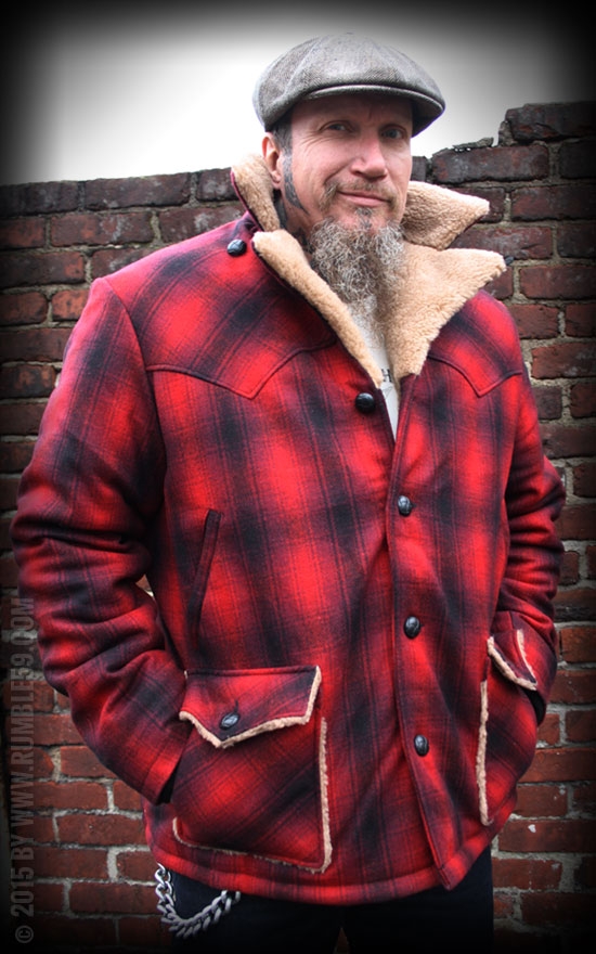 Holzfällerjacke Karierte Jacke Mit Teddyfutter Herren