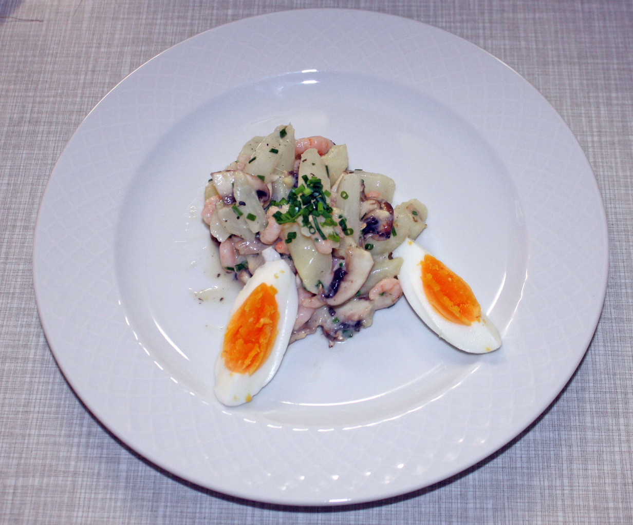 Spargelsalat mit Shrimps - kultus-kulinaris hayna