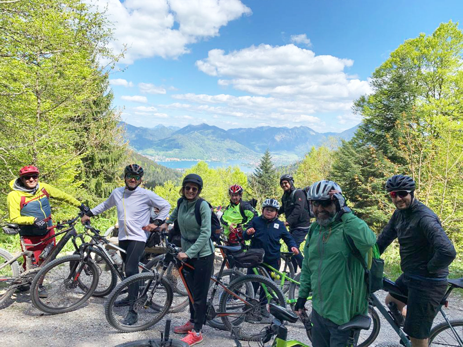 Unsere Mountainbike Tour ging dieses mal raus zum Tegernsee.