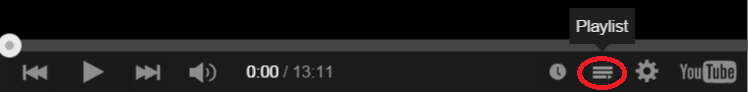 Puoi selezionare il video che preferisci cliccando su "playlist".