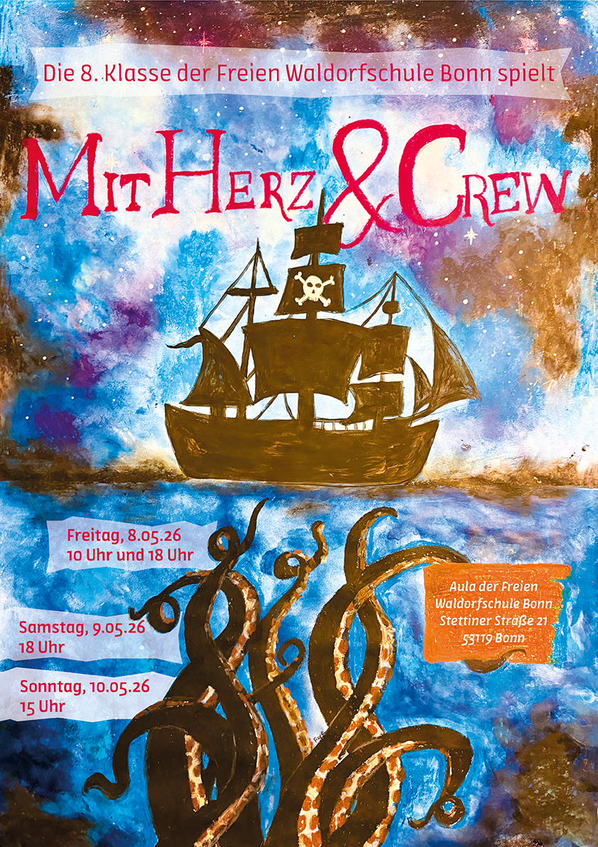 Einladung Klassenspiel "Mit Herz und Crew"
