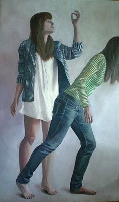 "The String", oil on canvas, 150 x 100 cm, 2011