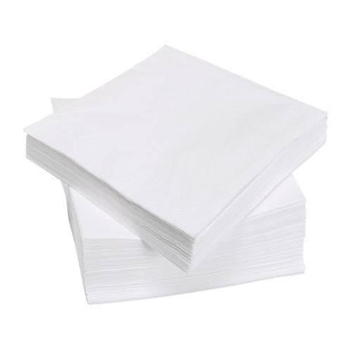 100 Tovaglioli di carta 25x25 cm bianco