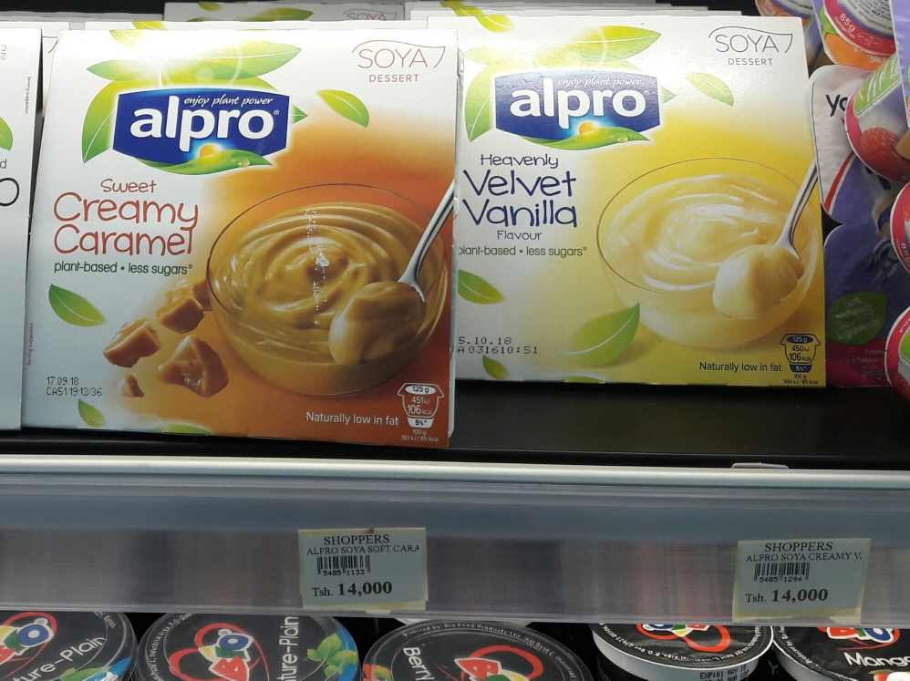 Alpro Joghurt 14.000Tsh / 5€ 