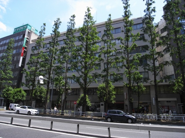 こちら団地裏面にある別棟。 梅田団地は市街地住宅の中で珍しい別棟タイプとなっています。 全面オフィスビル、裏は住宅と分かれています。