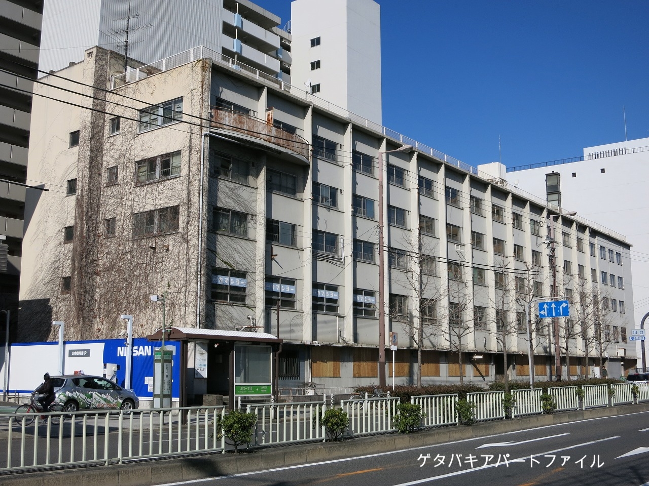南側より